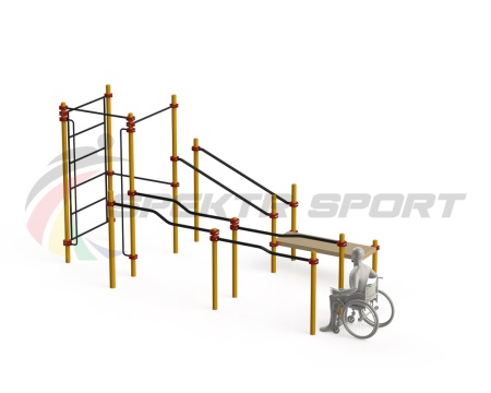 Купить Спортивный комплекс для инвалидов-колясочников WRK-D16_76mm в Орске 